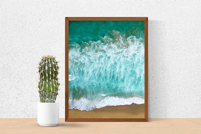 海辺を描いたアート