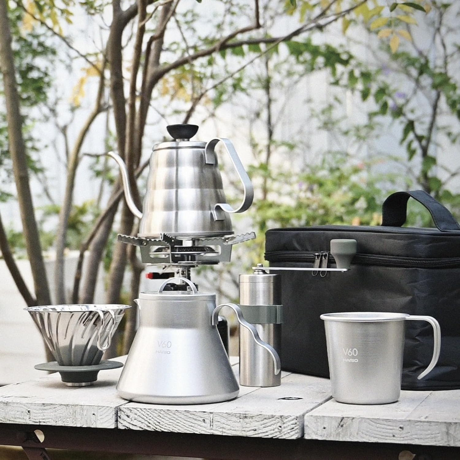 ハリオのコーヒーミル V60 メタルコーヒーミル