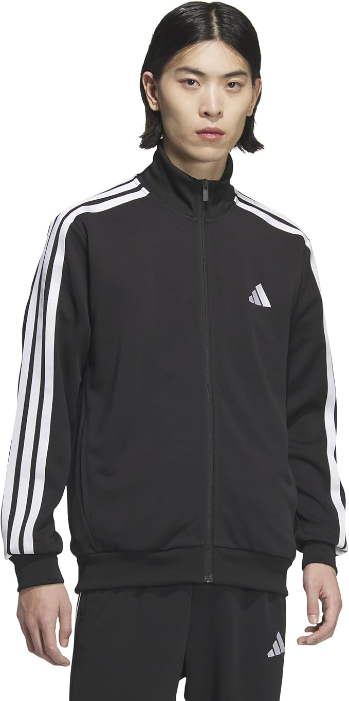 スリーストライプス レギュラーフィット ダブルニット トラックトップ