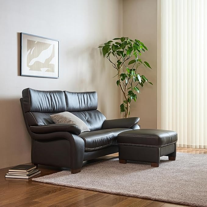 ダークブラウンのソファ