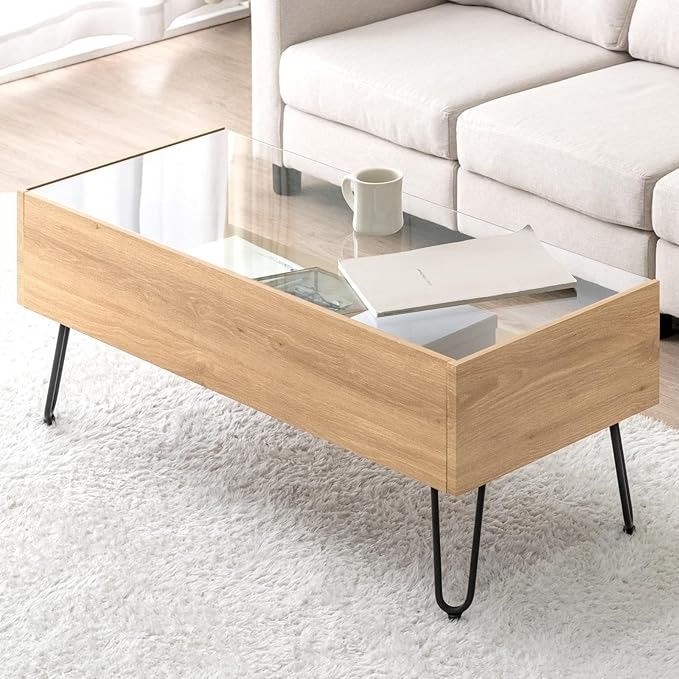 ナチュラルモダンなリビングテーブル