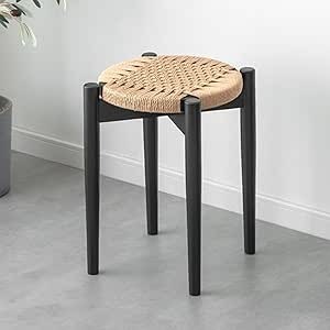 ペーパーコード座面のスツール