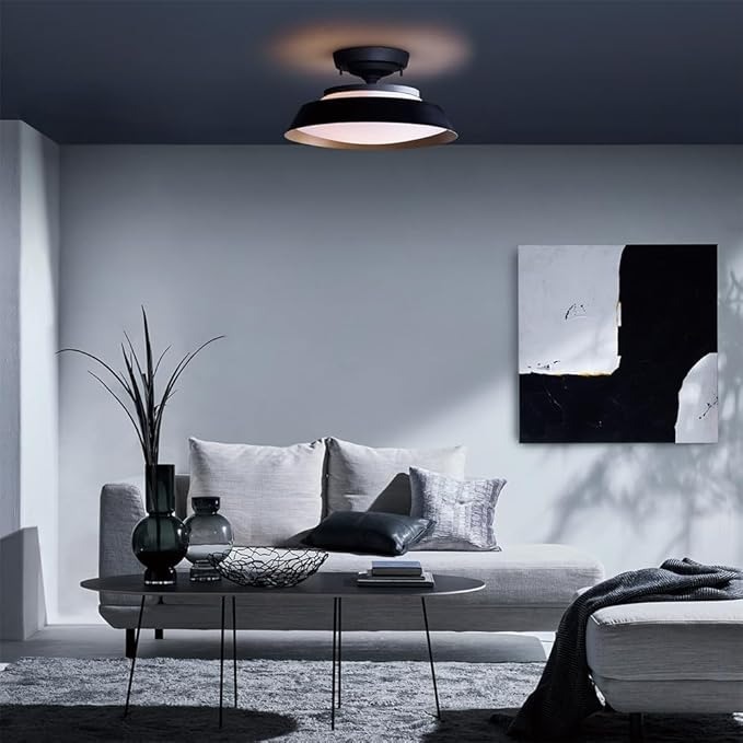 フレームの付いた円形シーリングライト