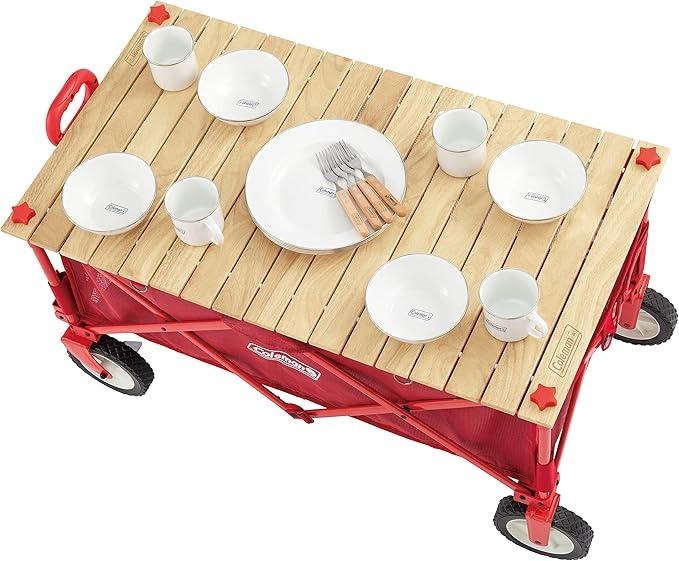 アウトドアワゴン ウッドロールテーブル 