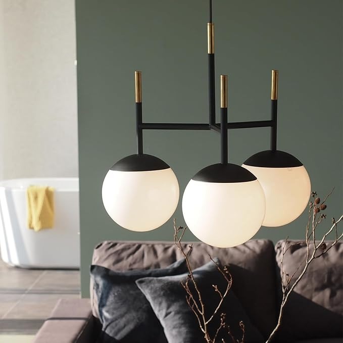 丸型シェード3灯