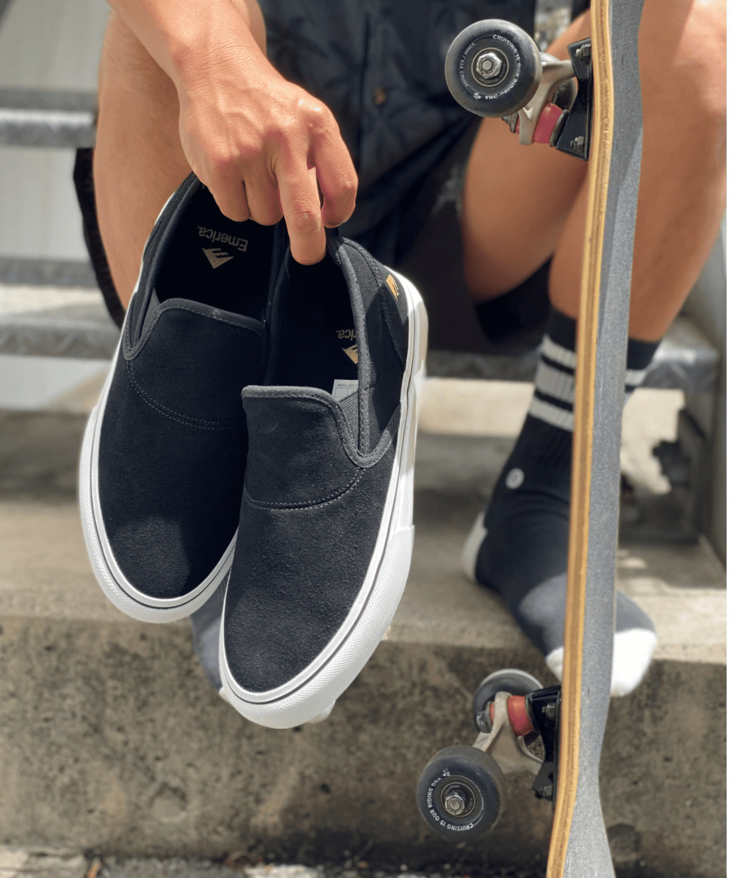 EMERICA スリッポン BLK