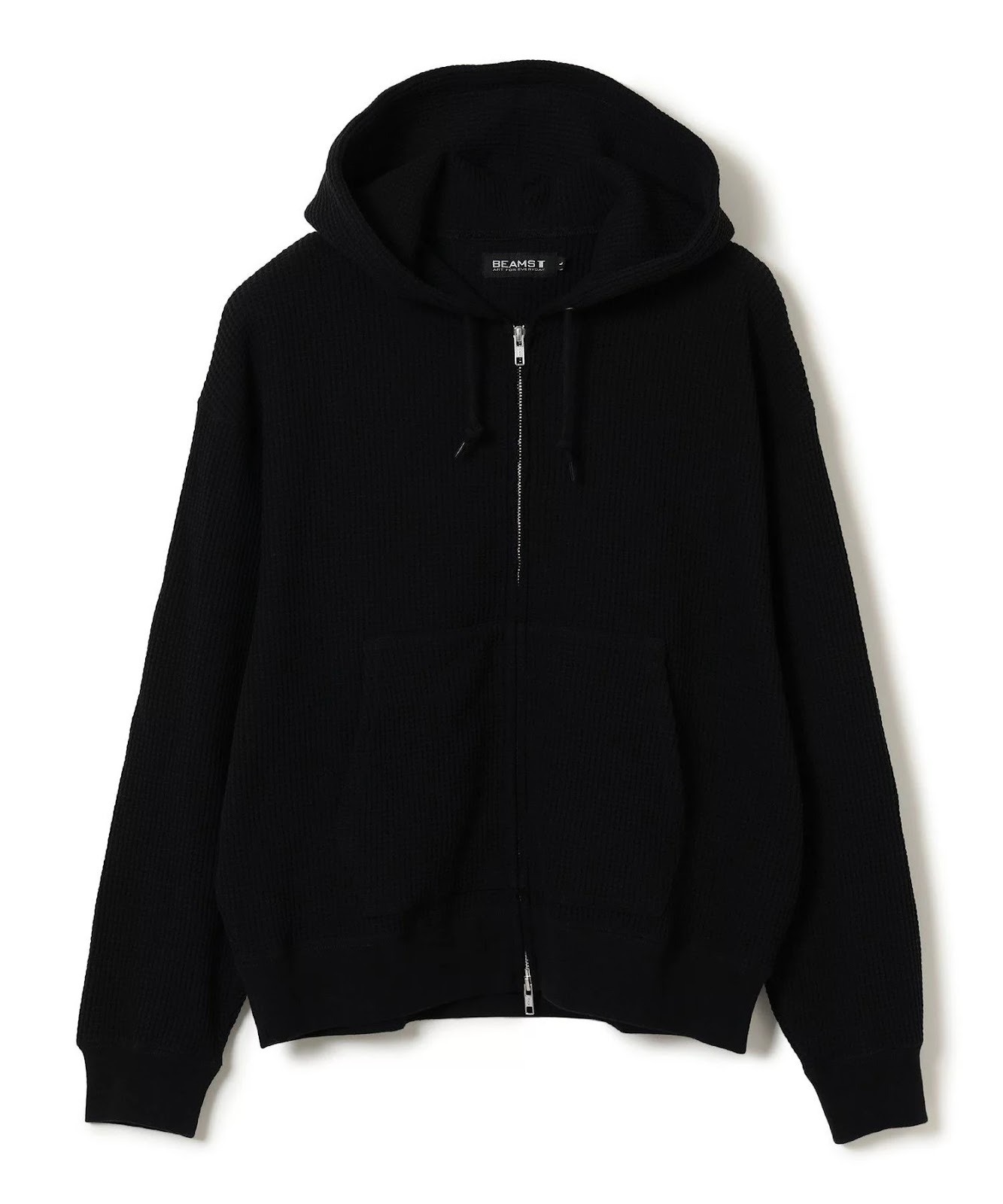 ［BEAMS T］Waffle Full Zip Hoodie