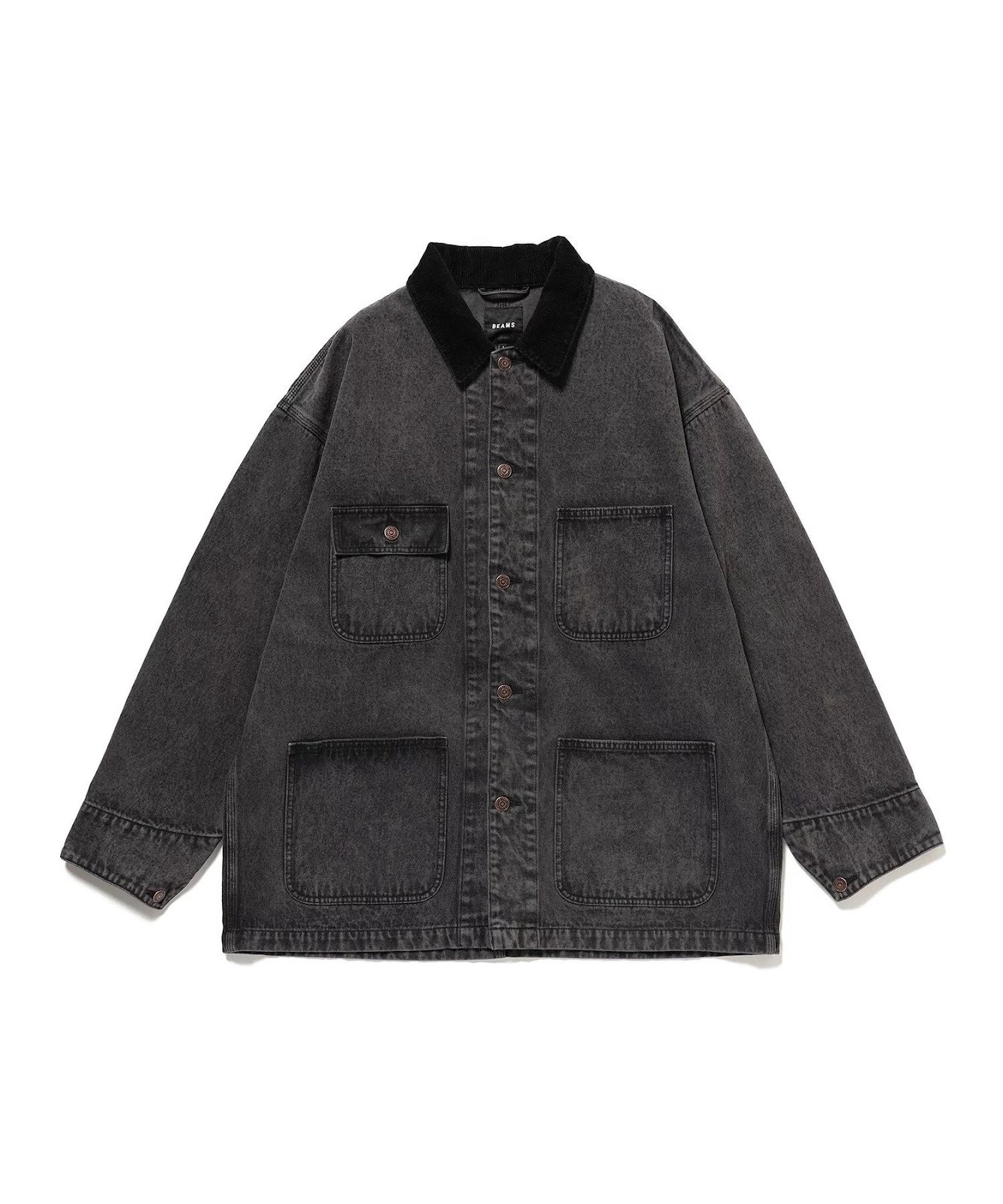 ［BEAMS MEN］デニムルーズカバーオールジャケット