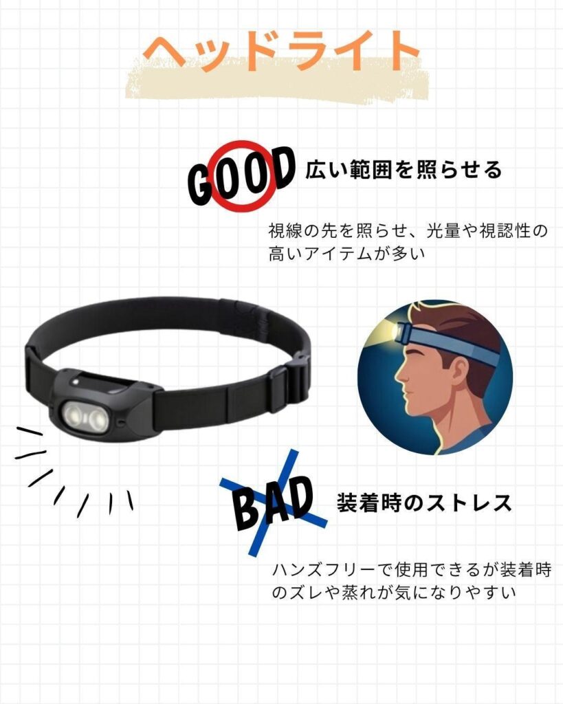 ヘッドライトの特徴