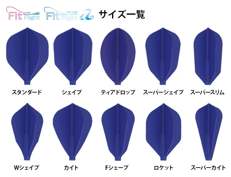 Fit Flight　サイズ一覧